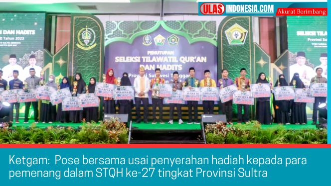 
 Kabupaten Kolaka Raih Juara Umum pada STQH ke-27 Tingkat Provinsi Sultra