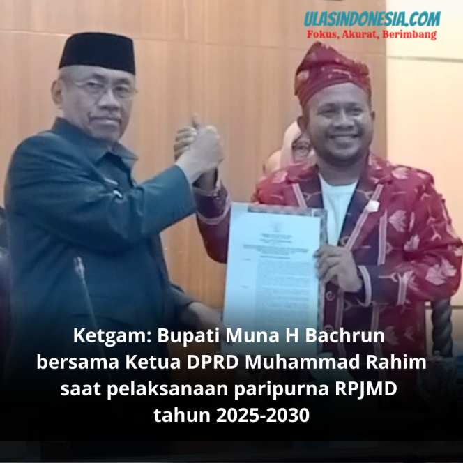 
 DPRD Muna Gelar Paripurna Raperda RPJMD 2025-2030 