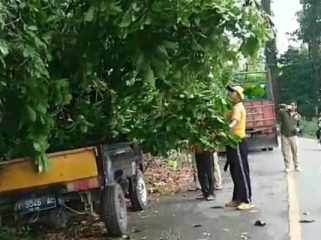 Ketgam: Suasana saat pelaksanaan kerja bakti 