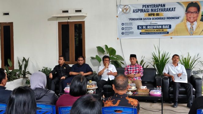
 Ridwan Bae Serap Aspirasi Masyarakat Dalam Rangka Penguatan Sistem Demokrasi Indonesia 